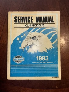 Harley Davidson Sportster modelos XLH 1993 manual de servicio de fábrica 99484-93 OEM - Imagen 1 de 5