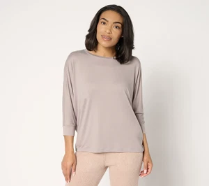 Barefoot Dreams Butterchic Knit Light Dolman Pullover Gray M - Picture 1 of 2