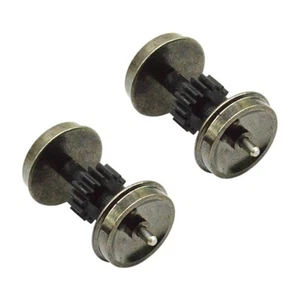 2 Pieces HO Scale Wheels Upgrade DC Wheel Set for 1:87 Model Trains Railroad - Picture 1 of 7