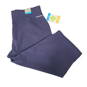 Columbia Anytime Casual Capri Womens Large Blue Active Hiking NWT - Picture 1 of 14