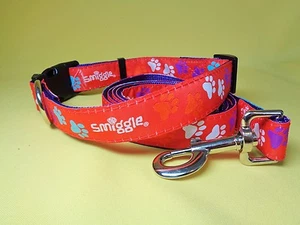 ORANGE Smiggle dog collar and lead leash set clip small medium big girl boy - Picture 1 of 13