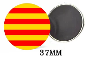 MAGNET badge drapeau CATALAN CATALUNA OCCITAN OCCITANIE personnalisé cadeau - Picture 1 of 2