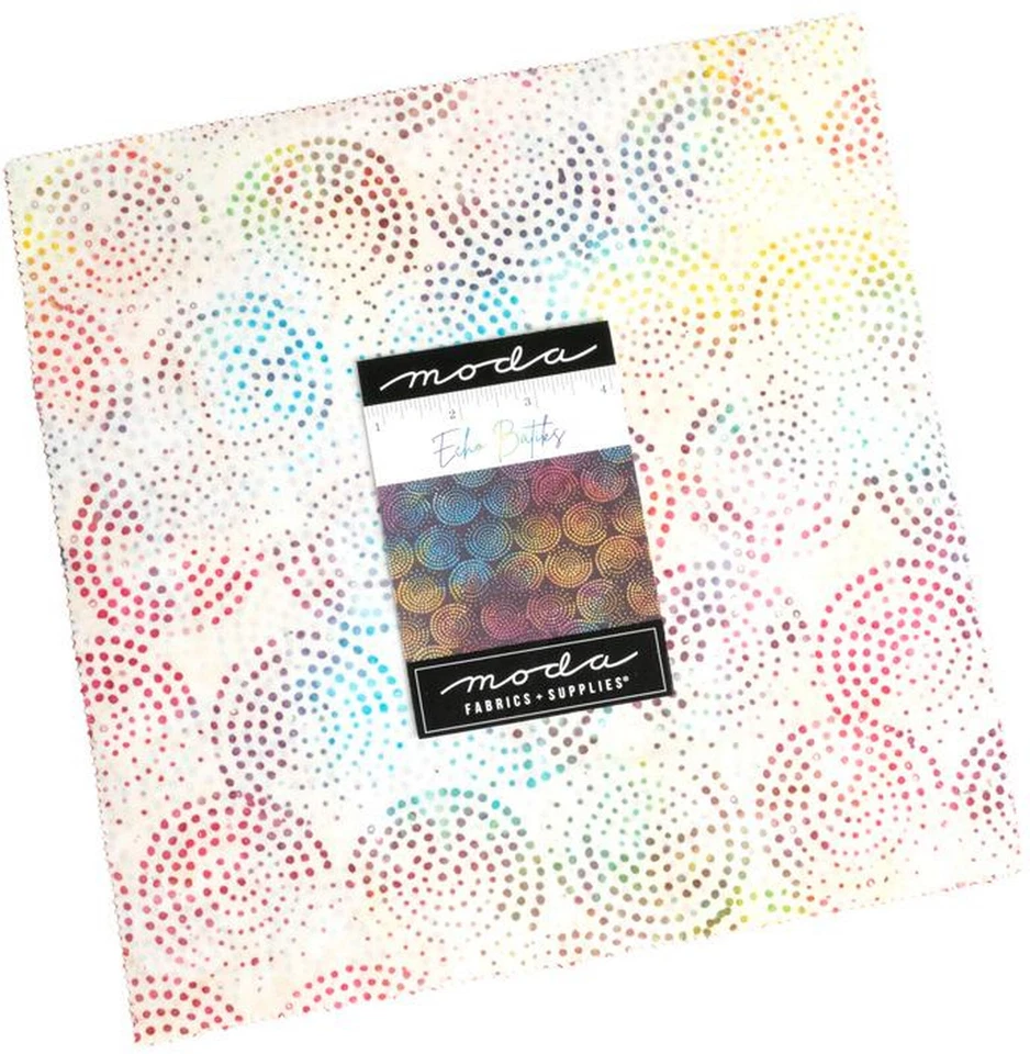 Echo Batiks Moda Layer Cake 42 100% Cotton 10" Precut Quilt Squares - Image 1 of 4