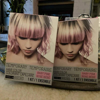 TEMPORARY HAIR COLOR Baby Pink 2 Boxes - Image 1 of 3
