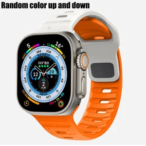 Silikon Armband Strap für Apple Watch Series Ultra 2 9 8 7 SE 6 Sport iWatch 49mm - Bild 1 von 49