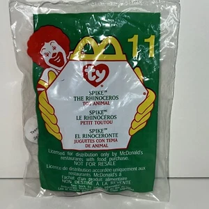 McDonald's Happy Meal Toy Spike the Rhinoceros #11 Ty Beanie Baby 2000 - Picture 1 of 2