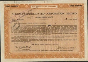 ALGOMA CONSOLIDATED CORP. LTD (CANADA) (V) - Foto 1 di 1