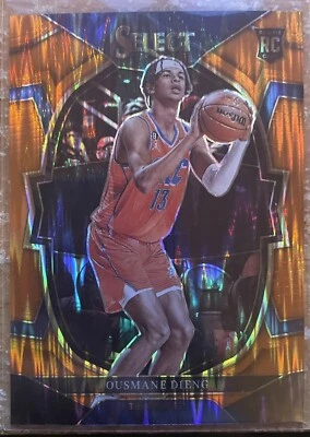 2022-23 NBA Panini Select Orange Prizm Ousmane Dieng Rookie RC #76 OKC Thunder  - Image 1 of 2