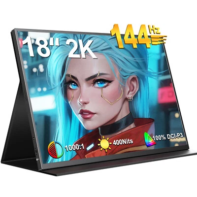 UPERFECT 2K Gaming Monitor 144Hz Portable Monitor 16:10 Monitor Laptop Screen - Image 1 of 4