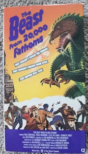 1953 movie The Beast From 20,000 Fathoms VHS tape 1991 - Science Fiction - Foto 1 di 3