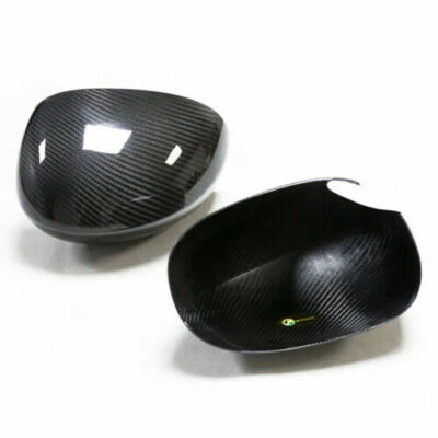 Fit 2009-2022 DODGE CHALLENGER Real Carbon Fiber Side View Mirror Cover Caps - Image 1 of 4