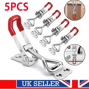 5 Pcs Adjustable Toggle Clamp Fit For Holding Heavy Duty Box Catch Lock Hasp UK - Picture 1 of 9