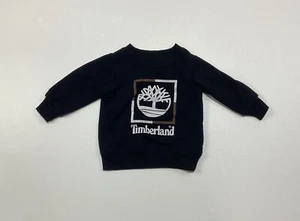 Felpa Timberland bambino ragazzo taglia 12M blu navy con logo  - Foto 1 di 13