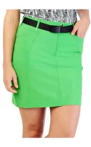 GG BLUE Luxe Sport WEDGE SKORT - Bright TURTLE GREEN sz 8 NWOT - Picture 1 of 8