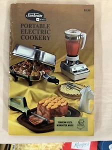 1970 Rare Sunbeam Vista Portable Electric Cookery Recipes & Informational 160 pp - Picture 1 of 6