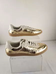 Scarpe Dolce Vita Notice Nadia Donna 7,5 M Oro + Crema Sneakers Crackle EU38 - Foto 1 di 9