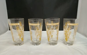 LOT of 4 YELLOWSTONE NATIONAL PARK Vintage SOUVENIR DRINKING GLASSES - Picture 1 of 7