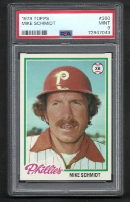 Topps #360 1978 PSA 9 Mike Schmidt Phillies Foto 1 de 2
