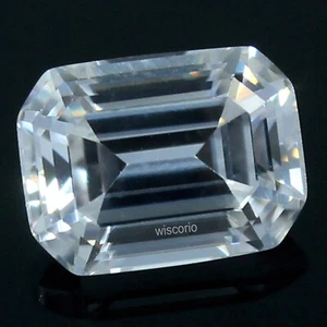 Diamante bianco smeraldo certificato naturale 2,4 CT D colore VVS1 ottimo taglio 9x7 mm - Foto 1 di 8