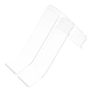 2 Stück transparentes Acryl Schuhregal zum Präsentieren von High Heels und Turnschuhen - Bild 1 von 12