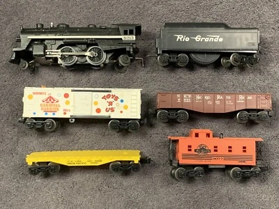Lionel 6-8213 O Rio Grande 2-4-2 Locomotive + Chug Tender + Caboose & Cars Works - Image 1 of 4