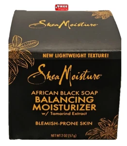 SheaMoisture afrikanische schwarze Seife ausgleichende Feuchtigkeitscreme zu Unreinheiten neigende Haut 2oz - Bild 1 von 2