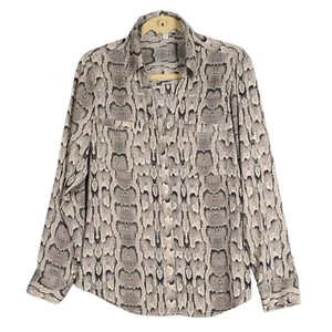 Top Express Portofino estampado de serpiente manga con lengüeta enrollable M - Imagen 1 de 8