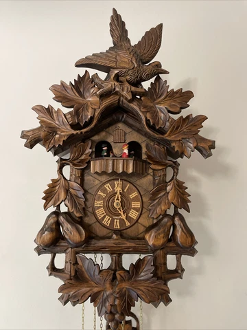 Musical,,8-Day German Cuckoo Clock w/shut off switch SEE-VIDEO Cover