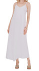Vince Camuto Womens White V Neck Sleeveless Spaghetti Strap Maxi Dress Sz Small