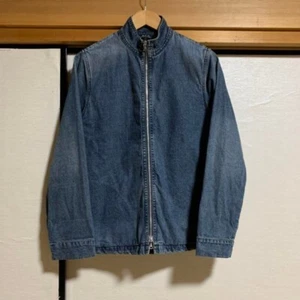 A.P.C. Denim single riders jacket 90s' vintage Men's M ship from JPN. - Picture 1 of 24