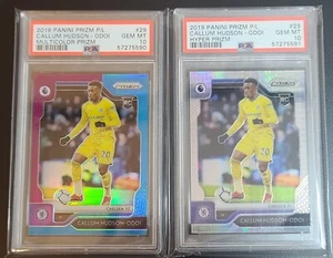 Callum Hudson-Odoi RC LOT2 2019 Prizm Premier League Hyper + Multi-Color PSA 10 - Picture 1 of 2