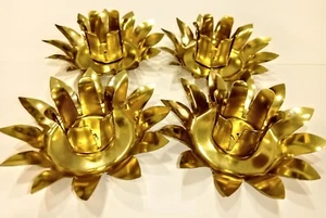 4 Gold Weihnachten Kerzenhalter Hochzeit Kerzen Dekor Geburtstag Advent Kranz - Bild 1 von 5