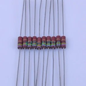 10 piezas Composición de Carbono Vintage 75R ohmios 0.5W Resistencia ALLEN Estilo Amplificador Parte - Imagen 1 de 3