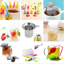 Silicone Tea Bags Infuser Diffuser Loose Leaf Strainer Herbal Spice Filter Diver