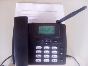 GSM Tischtelefon mit Akku, kein SIM Lock ideal auf Baustelle, Alm, Wohnung ... - Bild 1 von 7