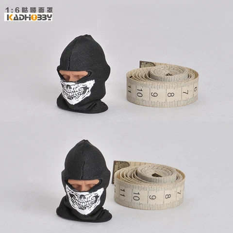 1/6 Scale Seal Special Forces Skull Mask Headgear for 12" Male Action Figure Cover