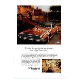 1967 Ford Thunderbird Brown Automobile Car - Vintage Magazine Ad D20 - Picture 1 of 2