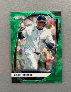 2025 Panini Prizm Baseball Miguel Cabrera Green Cracked Ice Prizm #233 Tigers - Picture 1 of 2