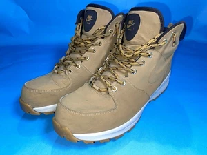 Nike Manoa Leder Stiefel Herren 13 Wasserabweisend Weizen Hellbraun Wandern Gorp 454350-700 - Bild 1 von 8