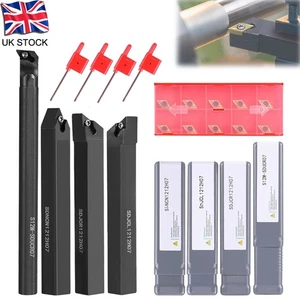 Lathe Turning Tool Set 12mm Shank Carbide Turning Tool Boring Bar Turning Tools - Picture 1 of 12
