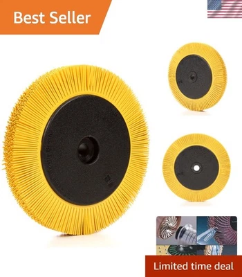 Cepillo de cerdas radiales óxido de aluminio 80 grano 8 diámetro para acabado pulido Foto 1 de 4