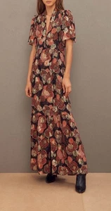 Ba&sh Robe Hide Floral Maxikleid Gr. S Neu mit Etikett - Bild 1 von 11