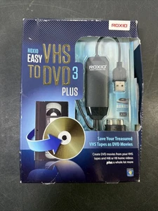 NEW Sealed Roxio Easy VHS to DVD 3 Plus Converter Transfer VHS Hi8 Video8 to DVD - Picture 1 of 8