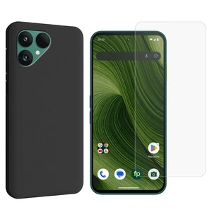 TPU Hülle + 9H Glas für Fairphone 6 Silikon Schutz Handy Bundle 9H Schutzglas - Bild 1 von 5