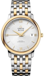 Omega De Ville Prestige Silver Dial 18k Gold & Stahl Uhr 424.20.37.20.02.001 - Bild 1 von 10