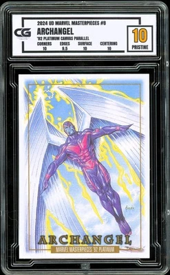 2024 Marvel Masterpieces Platinum 1992 CANVAS PARALLEL Archangel CG 10 PRISTINE - Image 1 of 2