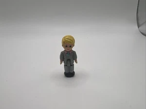 Vintage Galoob Dollhouse Male Mini Doll Replacement Gray Suit - Picture 1 of 4