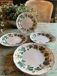 Set of 4 CASUAL LIVING NIKKO TABLEWARE GREENWOOD IVY SIDE PLATES 6" EUC - Picture 1 of 5