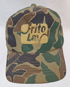 Vintage 80s Frito Lay Hat Duck Camo Trucker Promo Snap-Back - Picture 1 of 8