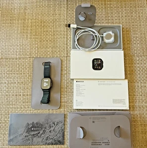 Apple Watch Ultra 2 MX4R3LW/A 49mm Noir Ti Vert Foncé Alp Lp M (jamais utilisée) - Photo 1 sur 8
